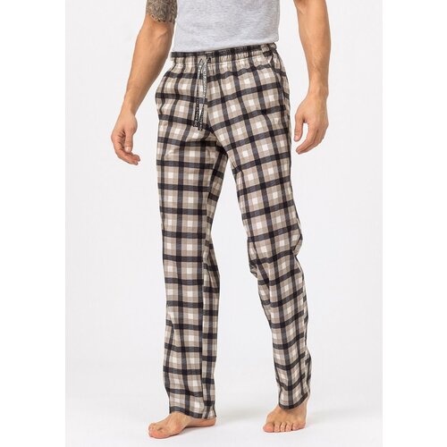 фото Брюки pantelemone, размер 60, бежевый, черный