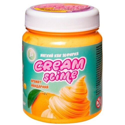 фото Слайм cream-slime с ароматом мандарина, 250 г волшебный мир