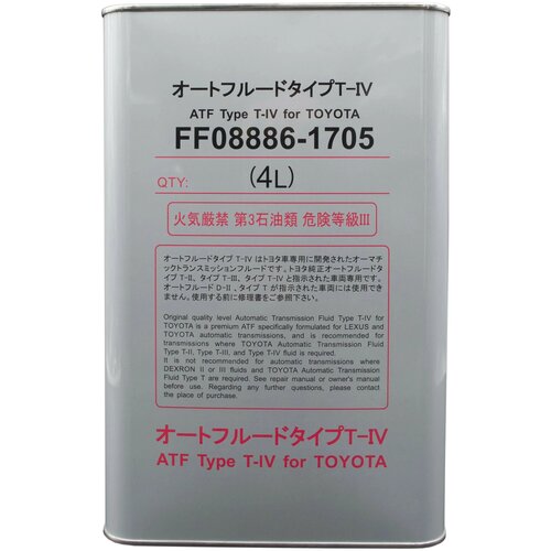 Масло трансмиссионное FANFARO Toyota ATF Type T-IV, 4 л