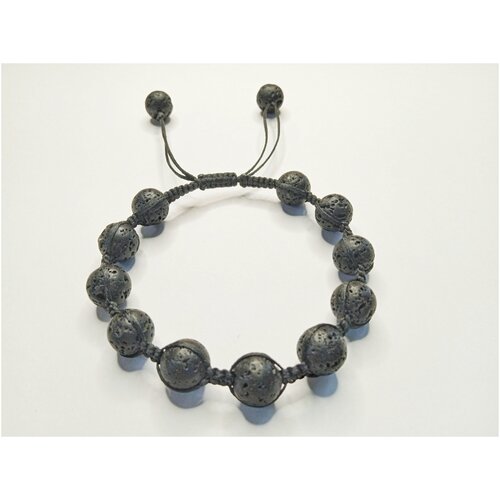 фото Браслет лава мужской из натурального камня шамбала с любовью