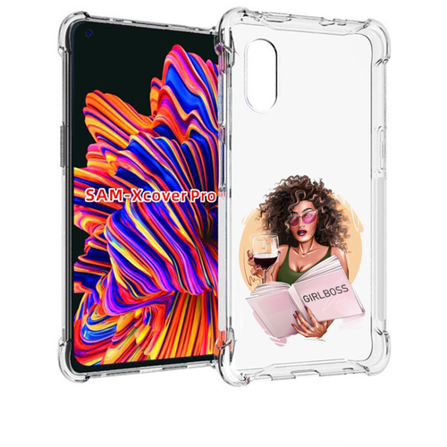 Чехол MyPads Girlboss with wine girlboss art love books an wine _ Etsy женский для Samsung Galaxy Xcover Pro 1 задняя-панель-накладка-бампер чехол mypads girlboss with wine girlboss art love books an wine   etsy женский для zte nubia z40 pro задняя панель накладка бампер