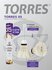 Воланы для бадминтона TORRES 05 BD20130, перо/пробка, 12 шт