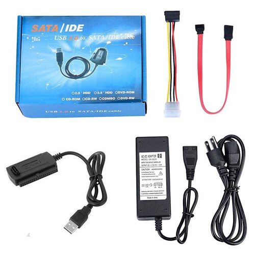 usb 2 0 to sata ide cable Кабель-адаптер USB 2.0 to SATA/IDE для SATA IDE 2,5 3,5 HDD SSD