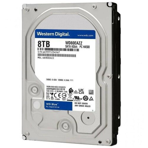 Western digital Жесткий диск 8TB WD Blue WD80EAZZ 2759600₽