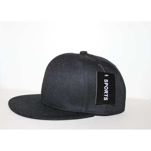 фото Бейсболка черная летняя универсальная с прямым козырьком нет бренда