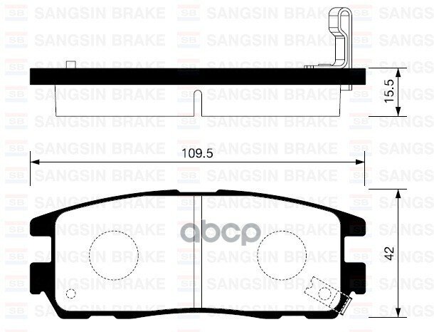 Колодки Тормозные Задние Sangsin Brake Sp2089 Sangsin brake арт. SP2089