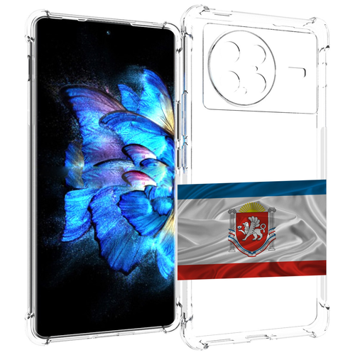 Чехол MyPads герб флаг крыма-1 для Vivo X Note 5G задняя-панель-накладка-бампер