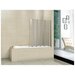 Шторка для ванны Cezares Pratico V5 120/140 C Cr прозрачное стекло, профиль хром