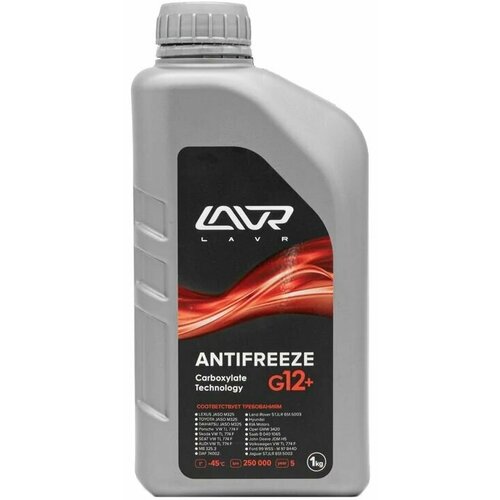 Антифриз ANTIFREEZE LAVR -40 G12+, 1 кг Ln1709