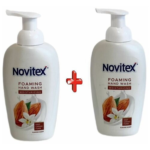 Жидкое мыло пенное с ароматом миндаля Novitex 1+1