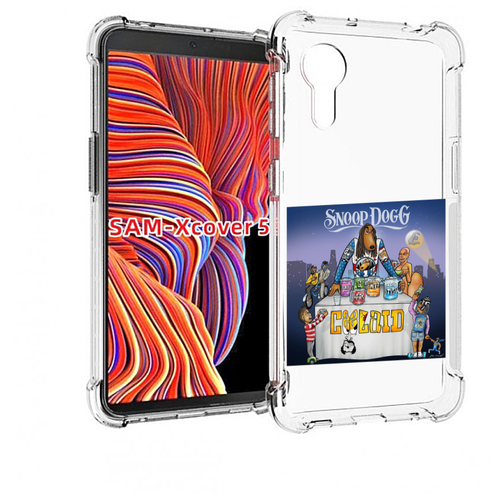Чехол MyPads Snoop Dogg COOLAID для Samsung Galaxy Xcover 5 задняя-панель-накладка-бампер