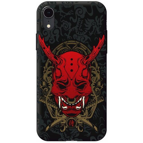 Силиконовый чехол Mcover для Apple iPhone XR с рисунком Красная маска Они / Японский Демон силиконовый чехол mcover для apple iphone 7 plus с рисунком красная маска они японский демон