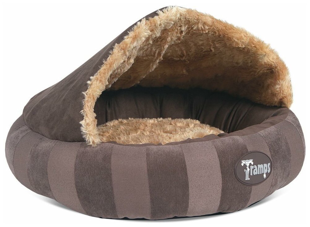 Лежанка для кошек с крышей Scruffs TRAMPS "Aristocat Dome Bed", коричневый, 45х45х12см (Великобритания)