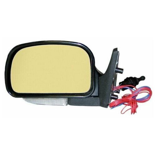 Зеркало боковое левое ВАЗ-2121 2131 Нива модель ЛТ-21 УАО с тросовым приводом регулировки с плоским противоослепляющим отражателем золотистого тона С системой обогрева и указателем поворота 2035₽