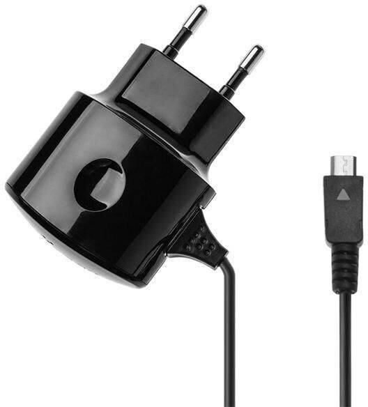 Сетевое зарядное устройство Vertex SlimLine 21A+microUSB black