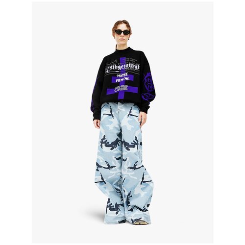 фото Vetements шерстяной свитер с готическим принтом xl