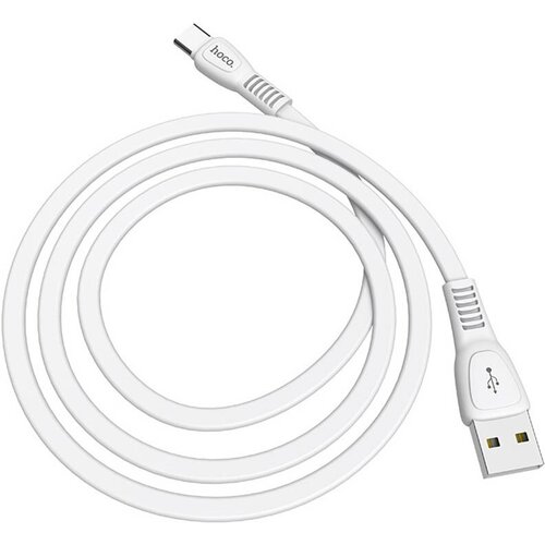 Кабель USB HOCO X40 Noah для Micro USB, 2.4А, длина 1 м, белый кабель usb hoco x40 noah для micro usb 2 4а длина 1 м белый