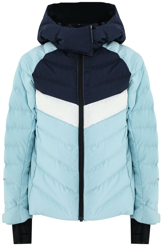 Горнолыжная куртка Reima для девочек, капюшон, карманы, утепленная, водонепроницаемая