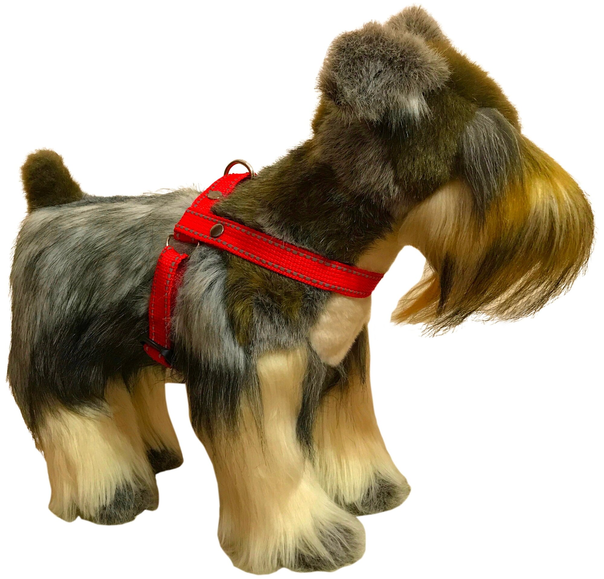 Шлейка для собак Petsare светоотражающая обхват груди 44-60 см, красный - фотография № 3