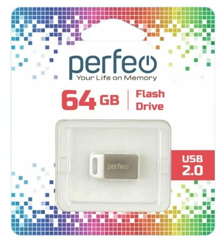 Флеш Perfeo USB 64GB M05 Metal Series