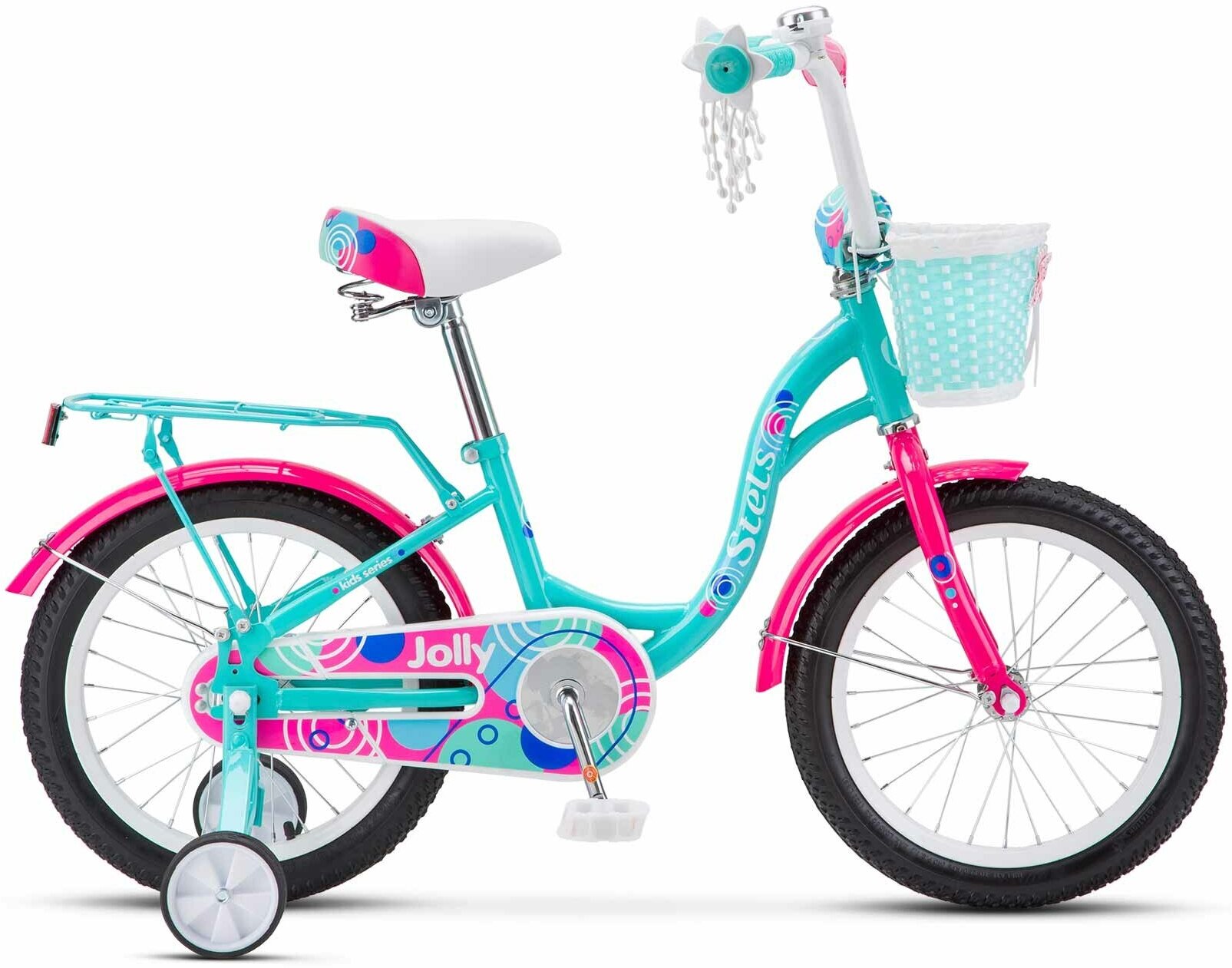 Велосипед детский двухколесный 16" Stels Jolly V010 Мятный для детей от 4 до 6 лет на рост 100-125см (требует финальной сборки)