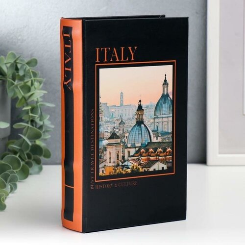 Сейф-книга дерево кожзам Италия История и культура 21х13х5 см 1181₽