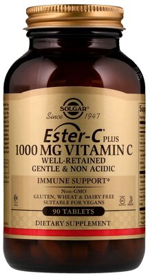 Таблетки SOLGAR Ester-C Plus Vitamin C, 360 г, 1000 мг, 90 шт.