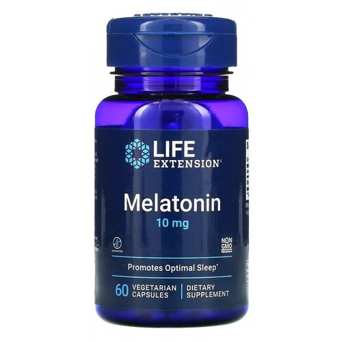 LIFE Extension Melatonin 10 mg, 60 капс.