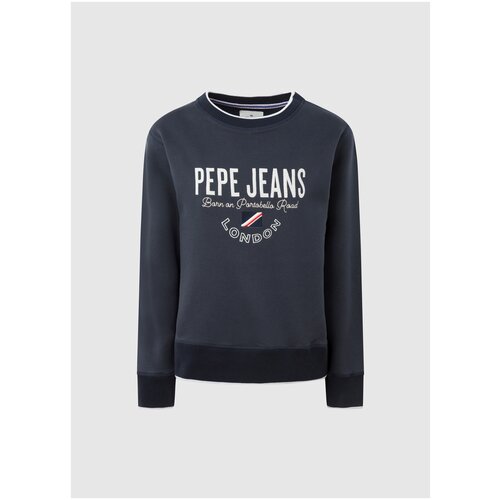 фото Толстовка для женщин, pepe jeans london, модель: pl581245, цвет: темно-синий, размер: xl