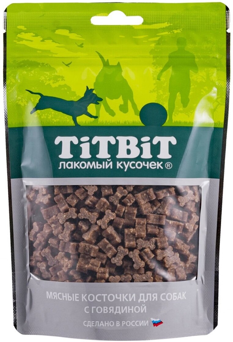 Лакомство TIT BIT для собак косточки мясные с говядиной (145 гр х 2 шт)