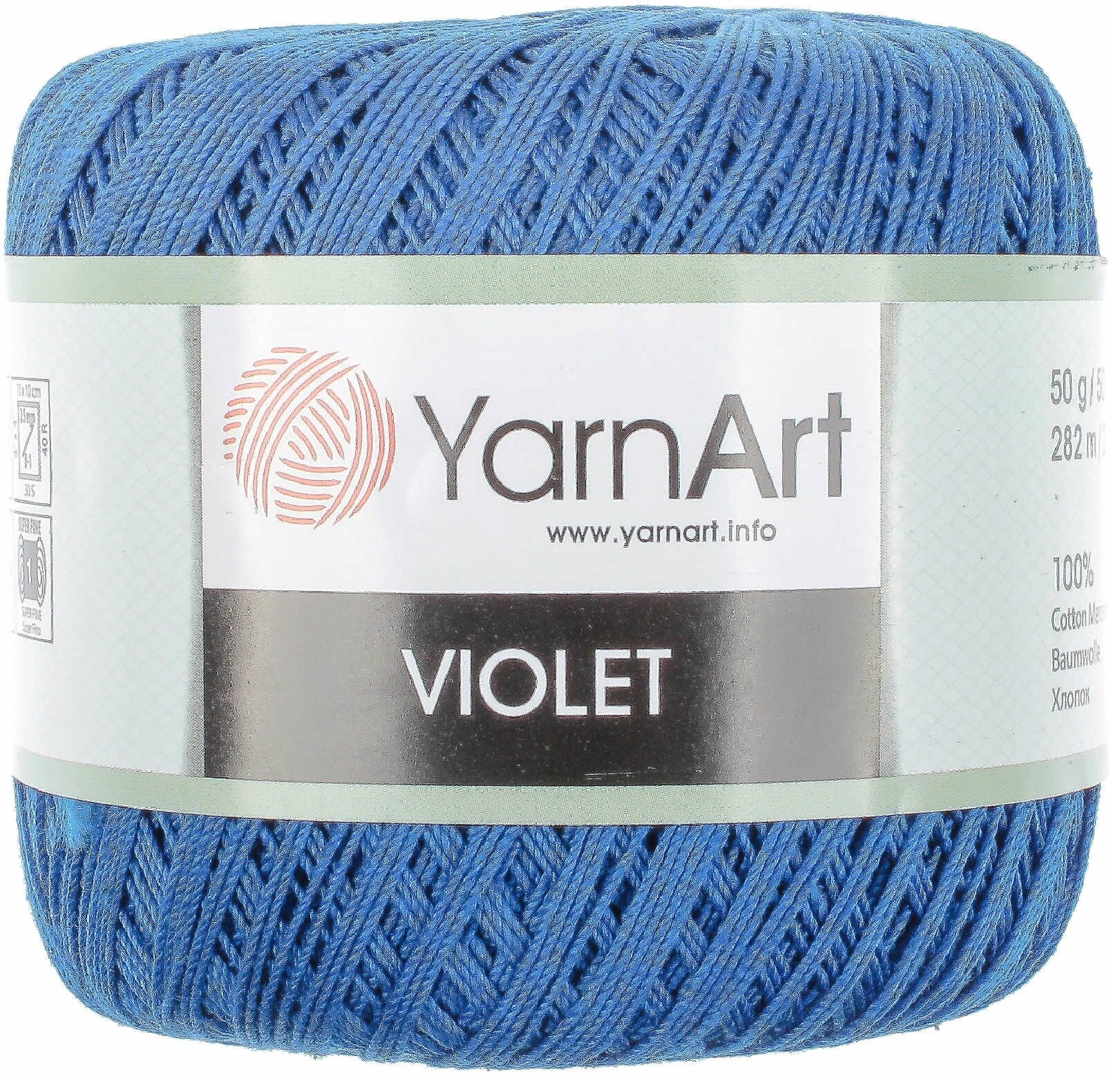 Пряжа YarnArt Violet василек (4915), 100%мерсеризованный хлопок, 282м, 50г, 1шт