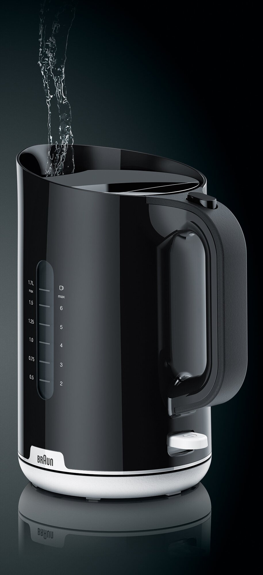 Чайник электрический Braun , 2200Вт, черный - фото №15