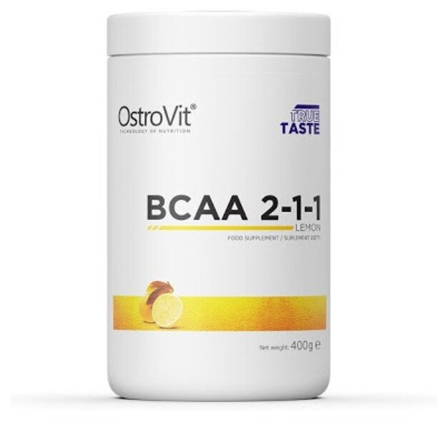 Островит BCAA 2-1-1 "Лимон" 40порц. 400 гр (EU, Poland 100% оригинал)