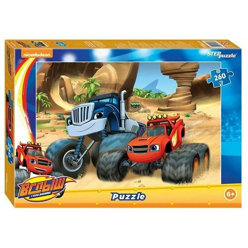 Пазлы, Вспыш и чудо-машинки, 260 элементов, 1 упаковка