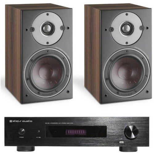 Комплект стерео системы Digis AUDIO MK-285 + DALI OBERON 1 темный орех