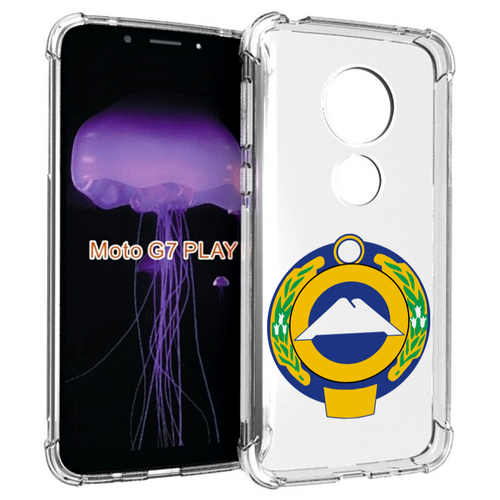 Чехол MyPads герб-карачаево-черкессия для Motorola Moto G7 Play задняя-панель-накладка-бампер чехол mypads герб карелия петрозаводск для motorola moto g7 play задняя панель накладка бампер