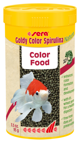 Sera Корм для рыб Goldy Color Spirulina 50 мл (20 г) - фото №6