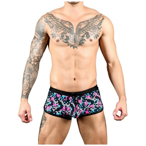 плавки шорты disco flamingo swim shorts andrew christian мультиколор размер s Плавки Andrew Christian, размер S, мультиколор