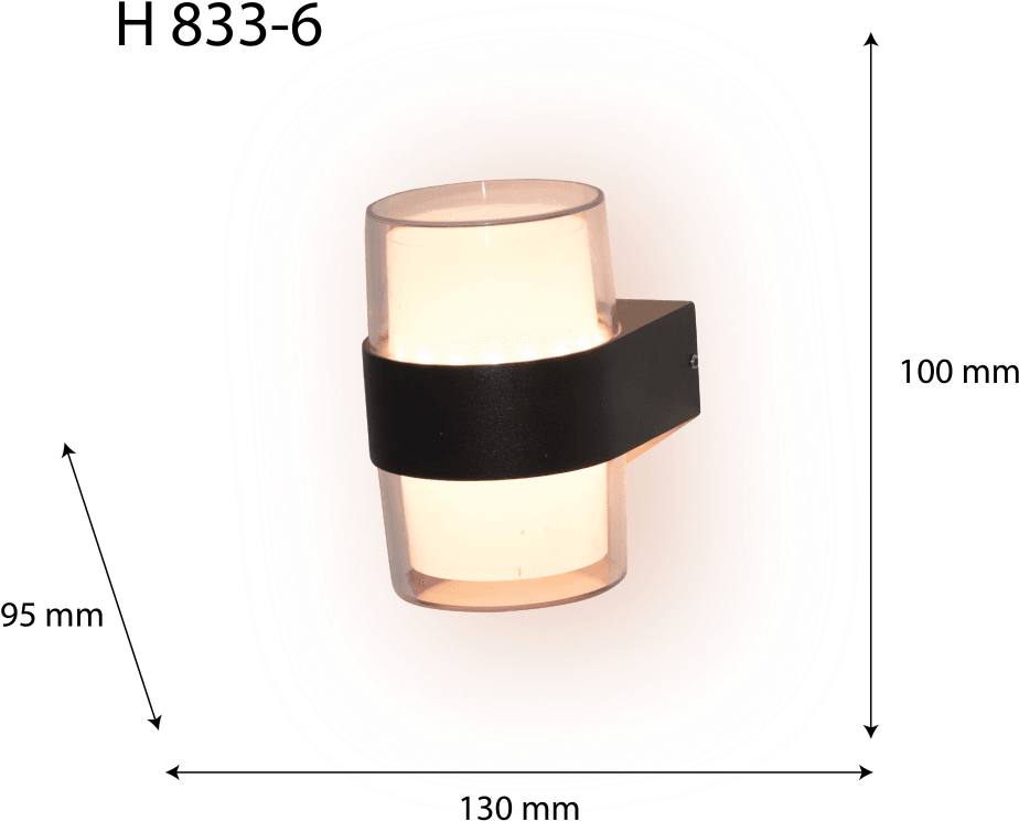 Настенный светильник светодиодный HIPER Venera H833-6, 14 Вт, кол-во ламп: 1 шт., цвет арматуры: черный - фотография № 9