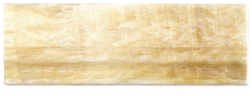 Бордюры и плинтуса оникс Natural Mosaic B073-4-(Onyx-Yellow) желтый светлый молдинг глянцевый
