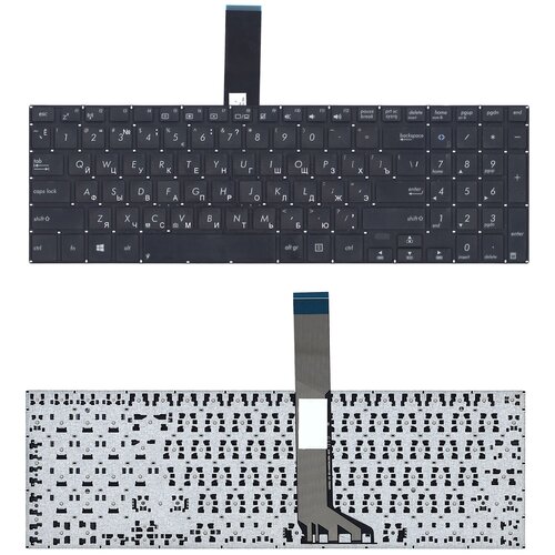 Клавиатура для ноутбука Asus V551 черная плоский Enter 898₽