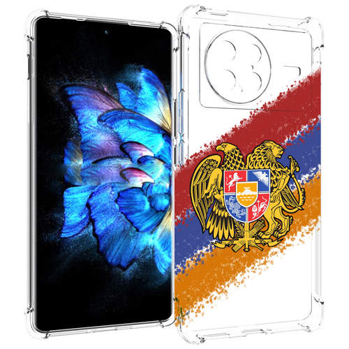 Чехол MyPads флаг герб Армении для Vivo X Note 5G задняя-панель-накладка-бампер