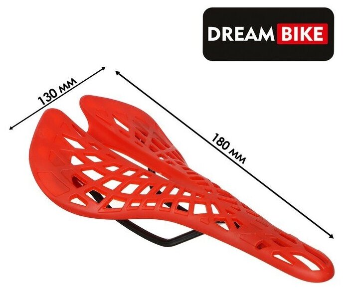 Dream Bike Седло Dream Bike, спорт, пластик, цвет красный