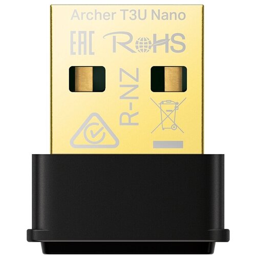 Беспроводной адаптер TP-Link Wi-Fi адаптер TP-Link Archer T3U Nano комплект 5 штук сетевой адаптер tp link archer t3u plus ac1300 двухдиапазонный wi fi usb3 0