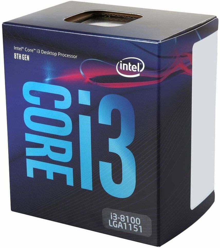 Процессор Intel Core i3-8100 LGA1151 v2 4 x 3600 МГц