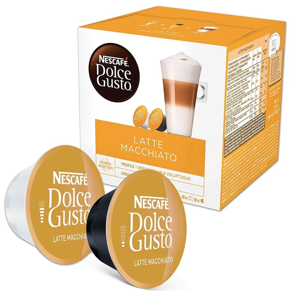 Кофе в капсулах Nescafe Dolce Gusto Latte Macchiato 48 капсул (3 упаковки по 16 капсул) 583,2г Нескафе Дольче Густо Латте Макиато - фотография № 5