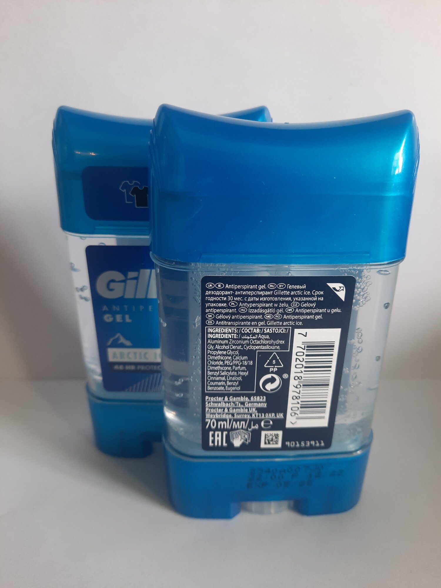 Гелевый дезодорант-антиперспирант Gillette Arctic Ice, 70 мл - фото №8
