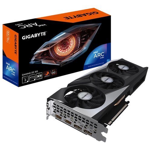 Видеокарта GIGABYTE Intel Arc A380 GV-IA380GAMING OC-6GD 6Gb DDR6 96bit 1xHDMI3xDP 3xFan RTL GV-IA380GAMING OC-6GD 1359000₽