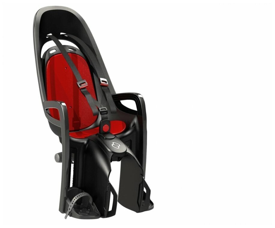HAM553042 Детское велокресло HAMAX Zenith With Carrier Adapter (серый/красный)