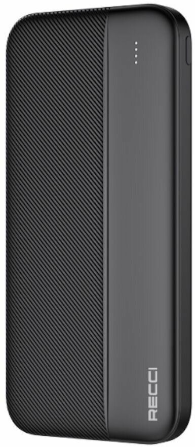 Повербанк (powerbank) Recci RP11 SPARK Series 10000мАч, 2 x USB, 2.1A, черный